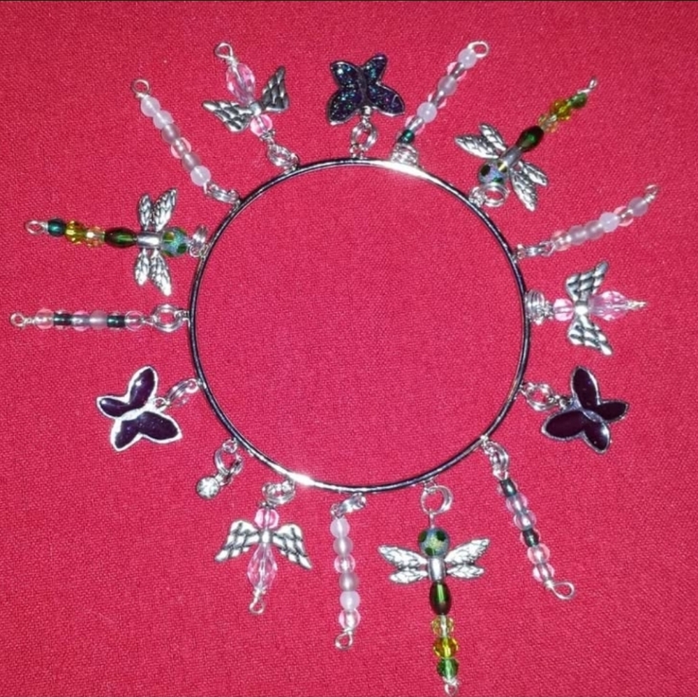 Angel Butterfly Firefly Bracelet Bangle charm bracelet Custom made One size fits